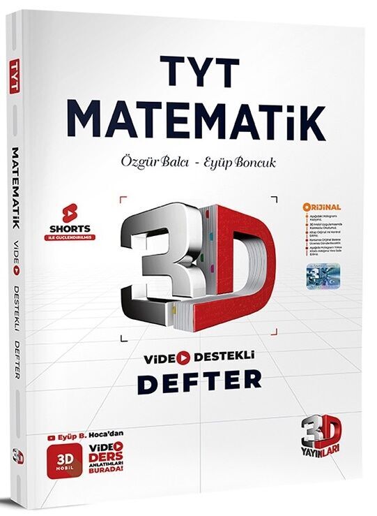 TYT Matematik Video Destekli Defter 3D Yayınları