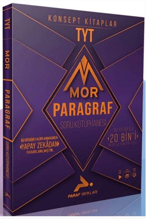 TYT Paragraf Mor Soru Kütüphanesi Paraf Yayınları