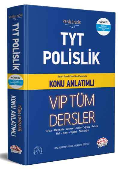 TYT Polislik Tüm Dersler Konu Anlatımlı Editör Yayınları