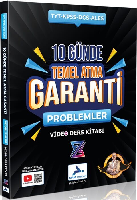 TYT Problemler Z Takımı 10 Günde Temel Atma Garanti Video Ders Kitabı Paraf Yayınları