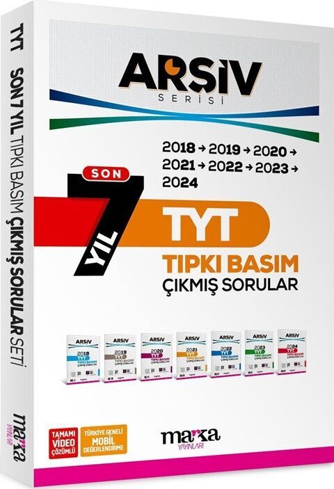 TYT Son 7 Yıl ARŞİV Serisi Tıpkı Basım Fasikül Fasikül Çıkmış Sorular Marka Yayınları