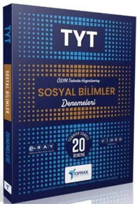 TYT Sosyal Bilimler 20 li Deneme Kitabı Toprak Yayıncılık TYT Sosyal Bilimler 20 li Deneme Kitabı Toprak Yayıncılık