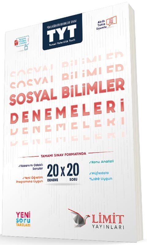 TYT Sosyal Bilimler 20x20 Denemeleri Limit Yayınları