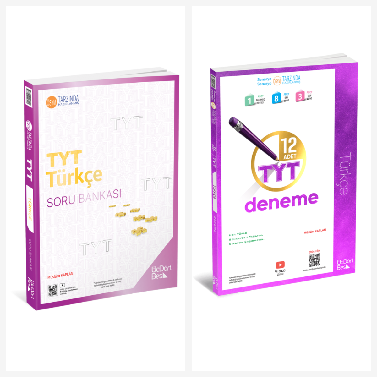 TYT Türkçe Soru Bankası ve Deneme Sınavı Seti ÜçDörtBeş Yayınları