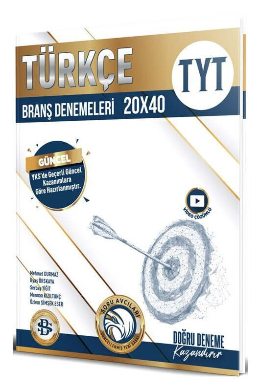 TYT Türkçe 20 x 40 Branş Denemeleri Bilgi Sarmal Yayınları