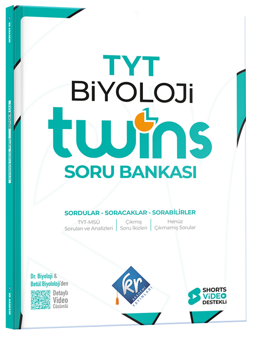 TYT Twins Biyoloji Soru Bankası KR Akademi Yayınları