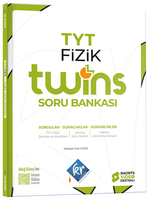 TYT Twins Fizik Soru Bankası KR Akademi  Yayınları