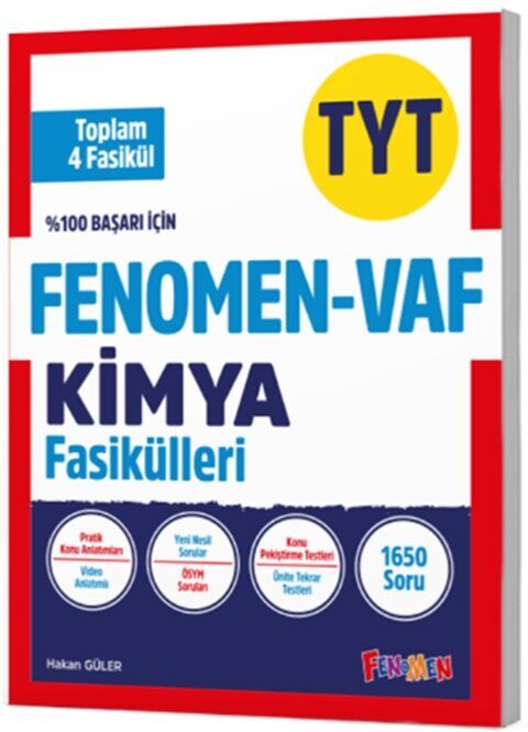 TYT VAF Kimya Fasikülleri Seti Fenomen Yayınları