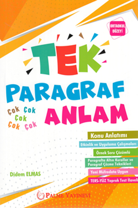 Tek Paragraf Çok Anlam Yaprak Testleri (Ortaokul Düzeyi) Palme Yayınları