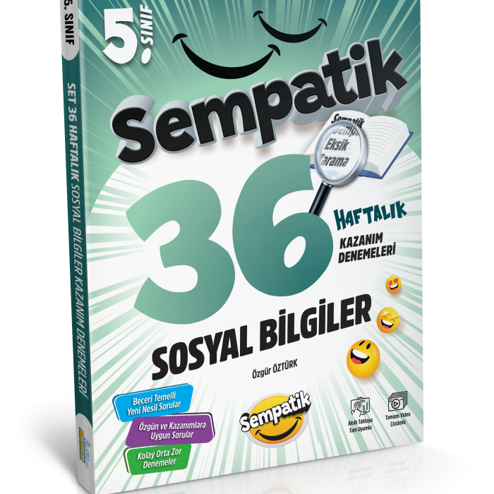 Ünlüler Karması 5. Sınıf Sosyal Bilgiler 36 Haftalık Kazanım Denemeleri
