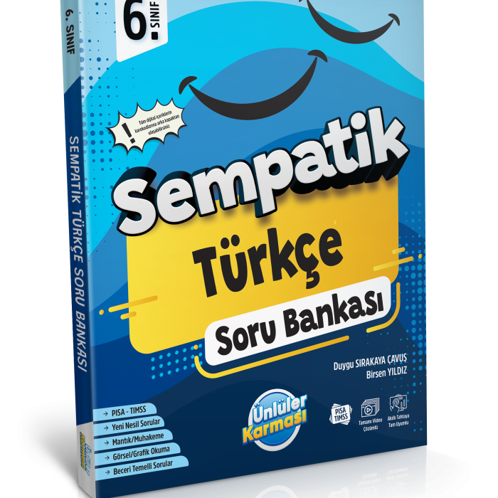 Ünlüler Karması 6. Sınıf Türkçe Sempatik Soru Bankası Ünlüler Karması Ünlüler Karması 6. Sınıf Türkçe Sempatik Soru Bankası Ünlüler Karması