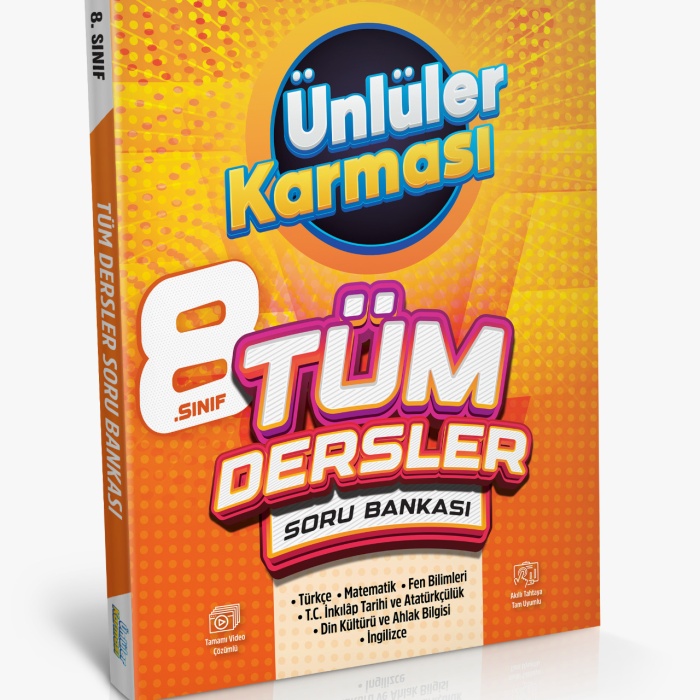 Ünlüler Karması 8.Sınıf Tüm Dersler Soru Bankası Ünlüler Karması Yayınları