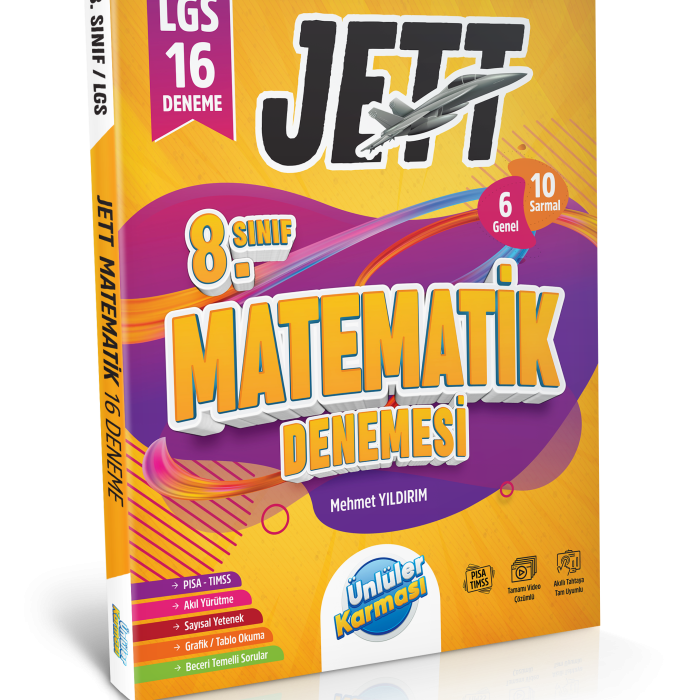 Ünlüler Karması LGS Jett Matematik 16 Deneme Sınavı Ünlüler Karması Yayınları