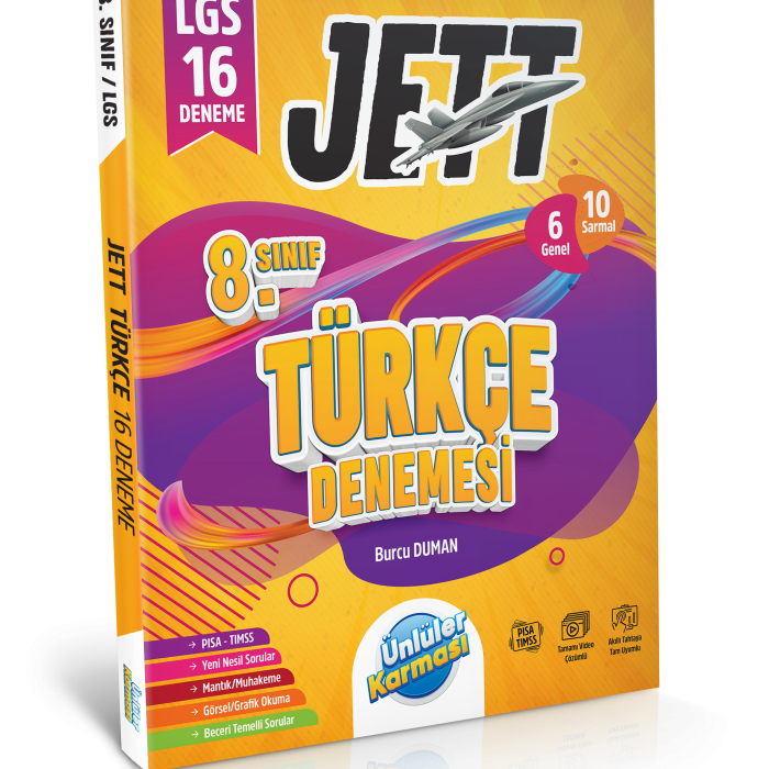 Ünlüler Karması LGS Jett Türkçe 16 Deneme Sınavı Ünlüler Karması Yayınları Ünlüler Karması LGS Jett Türkçe 16 Deneme Sınavı Ünlüler Karması Yayınları