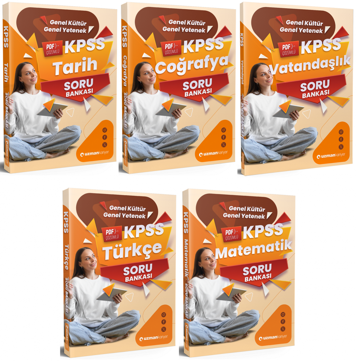 Uzman Kariyer 2026 KPSS Genel Yetenek Genel Kültür Soru Bankası 5 li Set Uzman Kariyer Yayınları Uzman Kariyer 2026 KPSS Genel Yetenek Genel Kültür Soru Bankası 5 li Set Uzman Kariyer Yayınları
