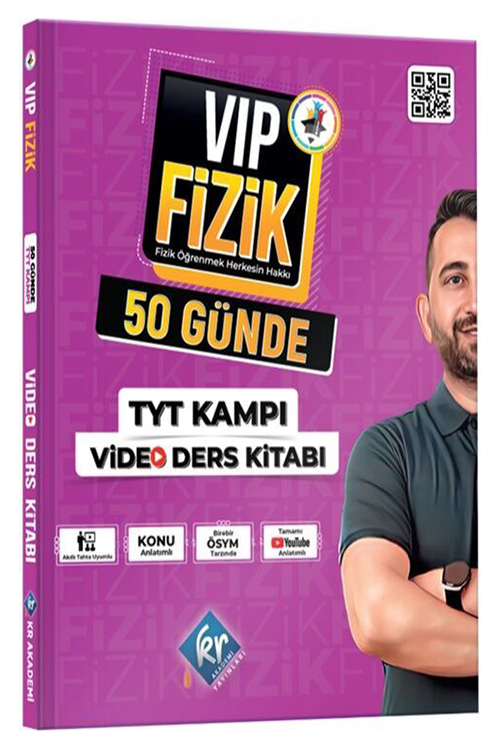 VİP Fizik 50 Günde TYT Kampı Video Ders Kitabı KR Akademi Yayınları