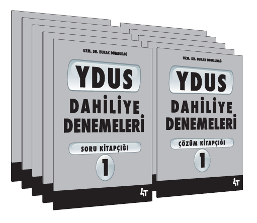 YDUS Dahiliye Denemeleri 5 Deneme ve Çözümleri 4T Yayınları