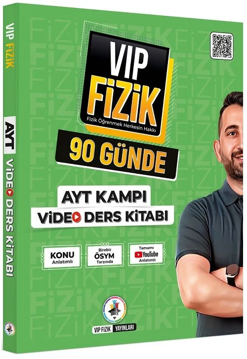 YKS AYT 90 Günde Fizik  AYT Kampı Video Ders Kitabı - Kemal Coşkun Vip Fizik Yayınları