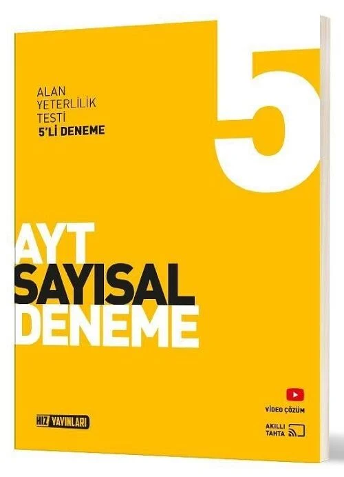 Hız AYT Sayısal 5 Deneme Hız Yayınları Hız AYT Sayısal 5 Deneme Hız Yayınları