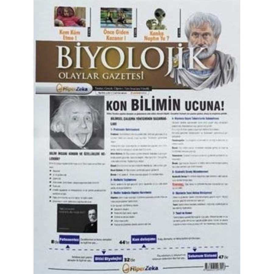 YKS  Biyolojik Olaylar Gazetesi Hiper Zeka Yayınları
