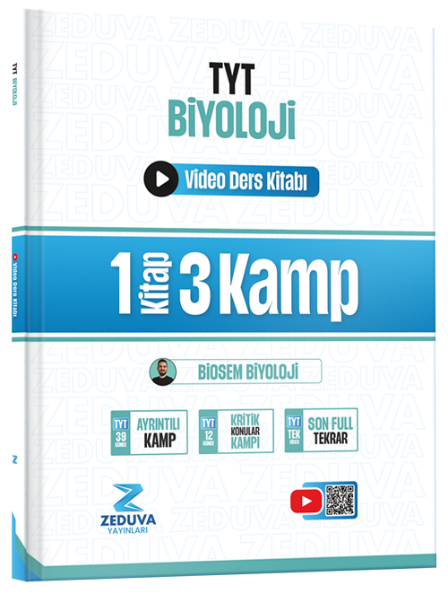 YKS TYT Biosem Biyoloji Video Ders Kitabı - Semih Akpınar Zeduva Yayınları YKS TYT Biosem Biyoloji Video Ders Kitabı - Semih Akpınar Zeduva Yayınları