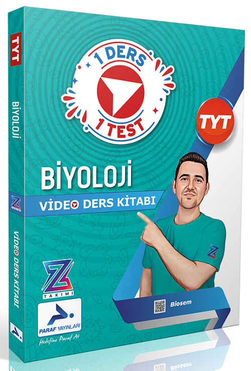 YKS TYT Biyoloji Z Takımı 1 Ders 1 Test Video Ders Kitabı Paraf Yayınları