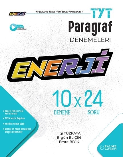 YKS TYT Enerji Paragraf 10 x 24 Denemeleri Palme Yayınları
