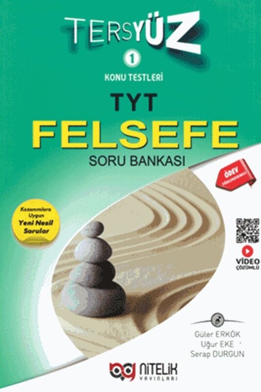YKS TYT Felsefe Tersyüz Soru Bankası Video Çözümlü Yeşil Kapak Nitelik Yayınları