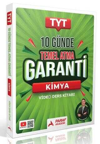YKS TYT Kimya 10 Günde Temel Atma Garanti Video Ders Kitabı Paraf Akademi Yayınları