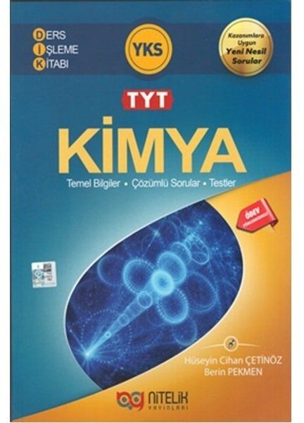 YKS TYT Kimya Ders İşleme Kitabı Nitelik Yayınları