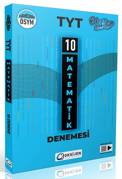 YKS TYT Matematik 10 Deneme Oksijen Yayınları