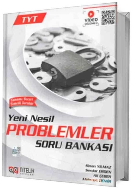 YKS TYT Problemler Soru Bankası Yeni Nesil Video Çözümlü Beyaz Kapak Nitelik Yayınları