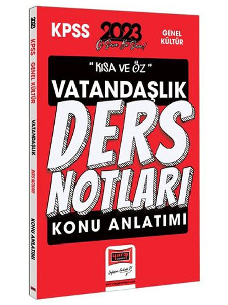 2023 KPSS Kısa ve Öz Vatandaşlık Konu Anlatımı Ders Notları Yargı Yayınları