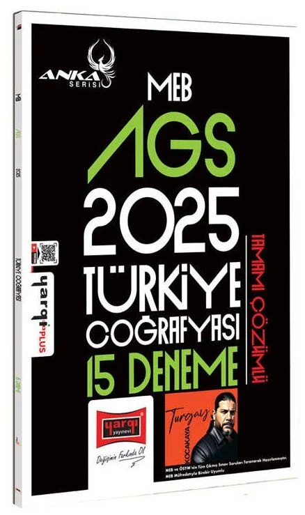 2025 MEB-AGS Türkiye Coğrafyası 15 Deneme Çözümlü Anka Serisi - Turgay Kocakaya Yargı Yayınları
