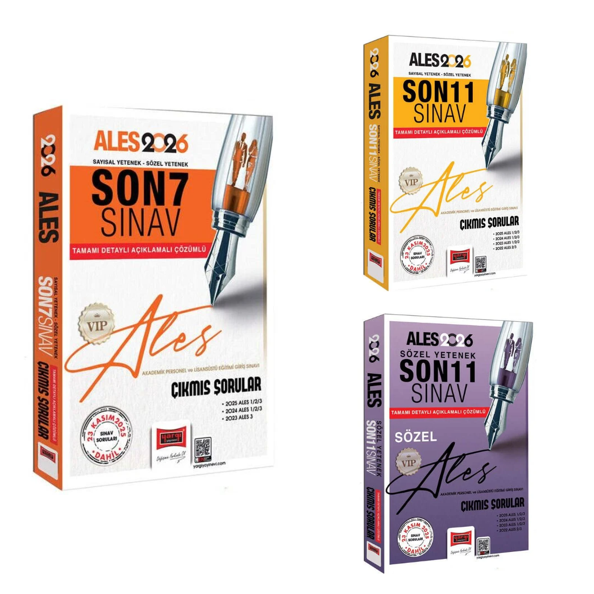 Yargı 2026 ALES VIP Çözümlü Çıkmış Sorular Seti 3 Kitap Yargı Yayınları Yargı 2026 ALES VIP Çözümlü Çıkmış Sorular Seti 3 Kitap Yargı Yayınları