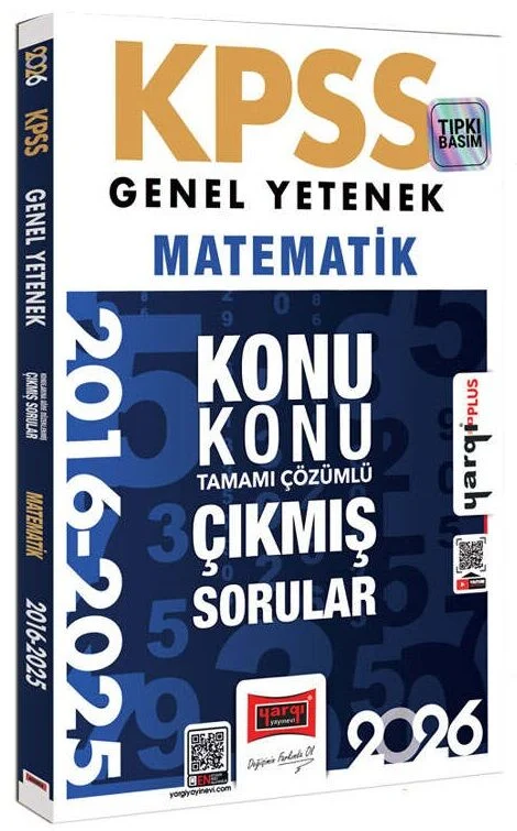 Yargı 2026 KPSS Matematik Çıkmış Sorular 2016-2025 Konu Konu Çözümlü Yargı Yayınları Yargı 2026 KPSS Matematik Çıkmış Sorular 2016-2025 Konu Konu Çözümlü Yargı Yayınları
