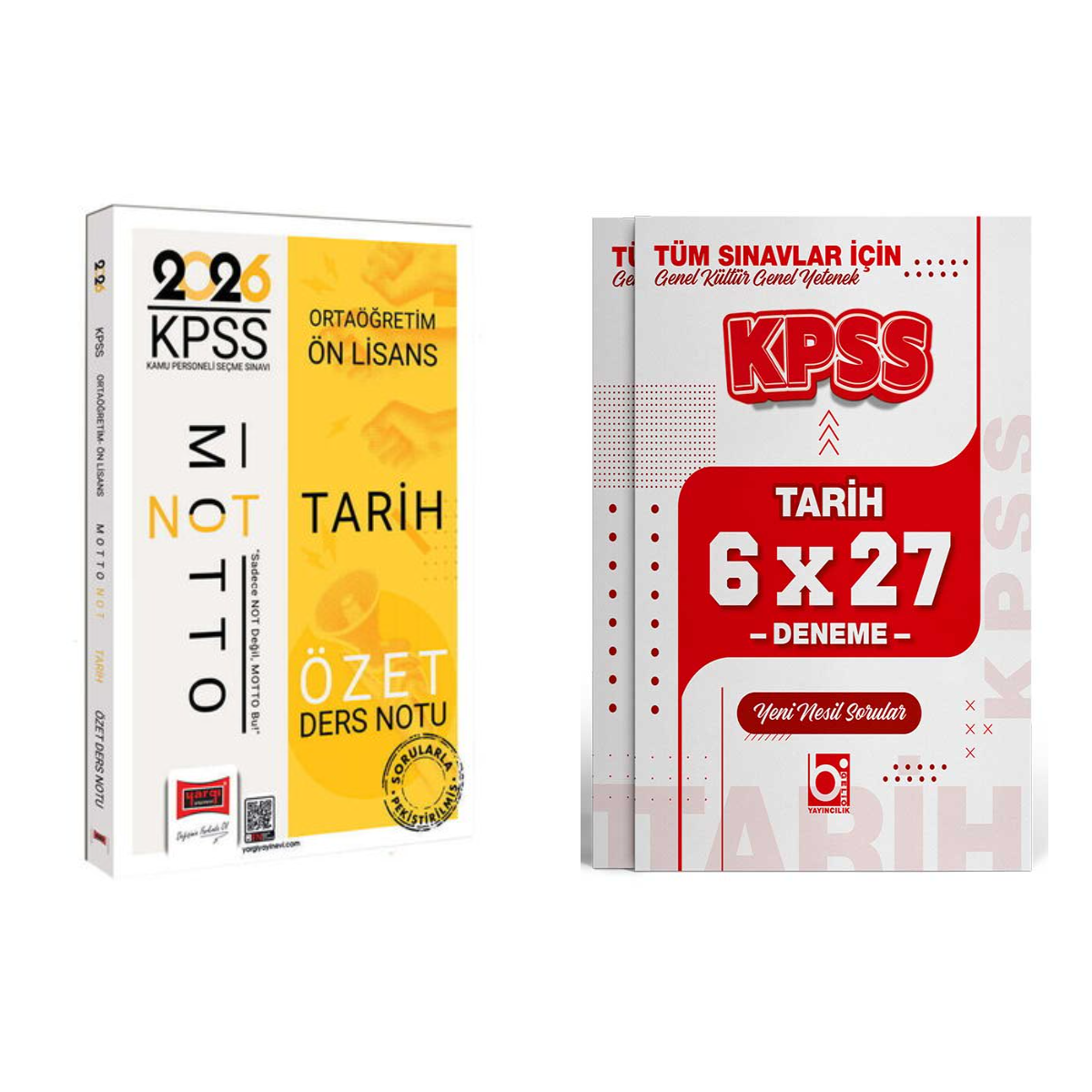 Yargı 2026 KPSS Ortaöğretim Ön Lisans Tarih Özet Ders Notu ve Deneme Seti Yargı ve Bigelio Yayınları