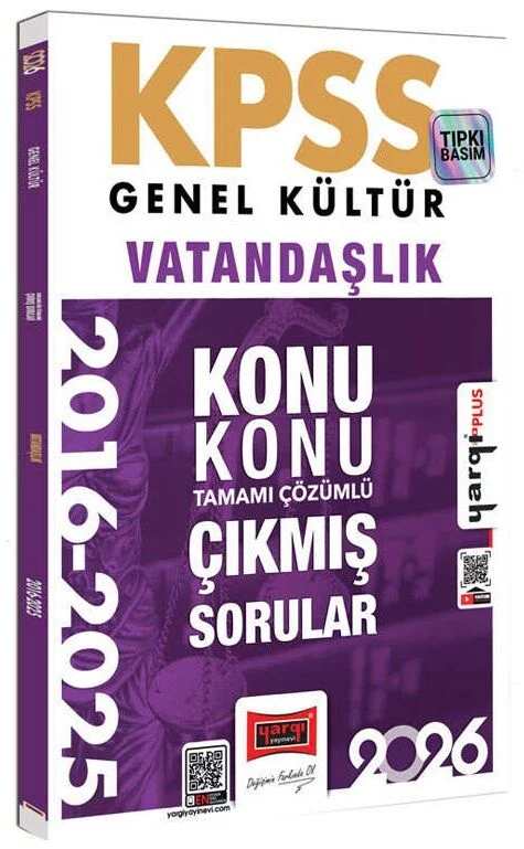 Yargı 2026 KPSS Vatandaşlık Çıkmış Sorular 2016-2025 Konu Konu Çözümlü Yargı Yayınları Yargı 2026 KPSS Vatandaşlık Çıkmış Sorular 2016-2025 Konu Konu Çözümlü Yargı Yayınları