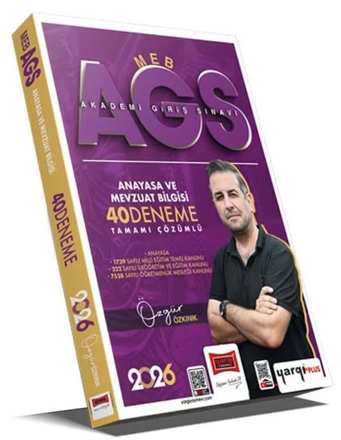 Yargı 2026 MEB-AGS Anayasa ve Mevzuat Bilgisi 40 Deneme Çözümlü - Özgür Özkınık Yargı Yayınları Yargı 2026 MEB-AGS Anayasa ve Mevzuat Bilgisi 40 Deneme Çözümlü - Özgür Özkınık Yargı Yayınları