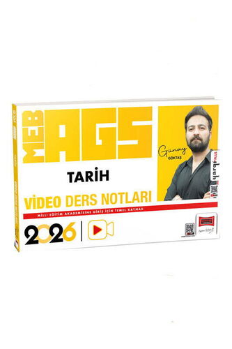 Yargı 2026 MEB-AGS Öğretmen Adayları İçin Tarih Video Ders Notları - Günay Göktaş Yargı Yayınları