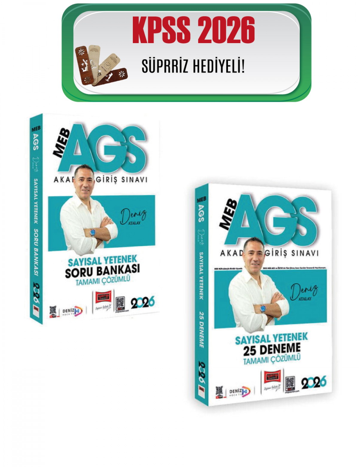 Yargı 2026 MEB-AGS Sayısal Yetenek Soru Bankası ve Deneme Seti Deniz Atalay Yargı Yayınları