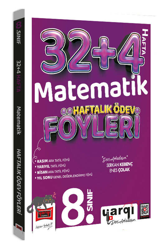 Yargı 8.Sınıf Matematik 32+4 Haftalık Ödev Föyleri Yargı Yayınları