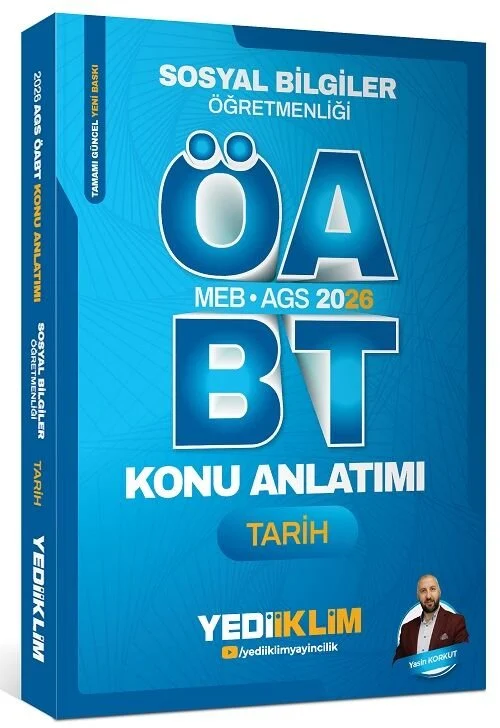 Yediiklim 2026 ÖABT MEB-AGS Sosyal Bilgiler Öğretmenliği Tarih Konu Anlatımı - Yasin Korkut Yediiklim Yayınları Yediiklim 2026 ÖABT MEB-AGS Sosyal Bilgiler Öğretmenliği Tarih Konu Anlatımı - Yasin Korkut Yediiklim Yayınları