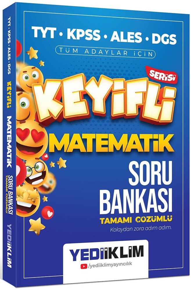 Keyifli Matematik Serisi Tamamı Çözümlü Problemler Soru Bankası Yediiklim Yayınları