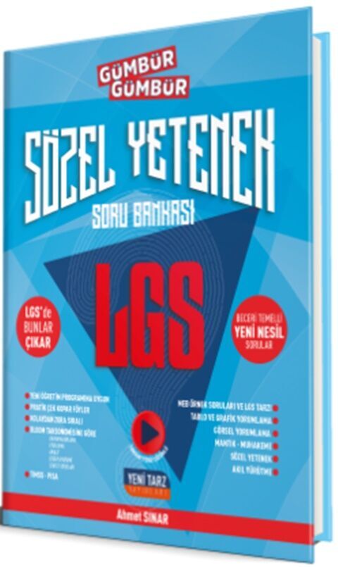 Yeni Tarz 8. Sınıf LGS Sözel Soru Bankası Yeni Tarz Yayınları Yeni Tarz 8. Sınıf LGS Sözel Soru Bankası Yeni Tarz Yayınları