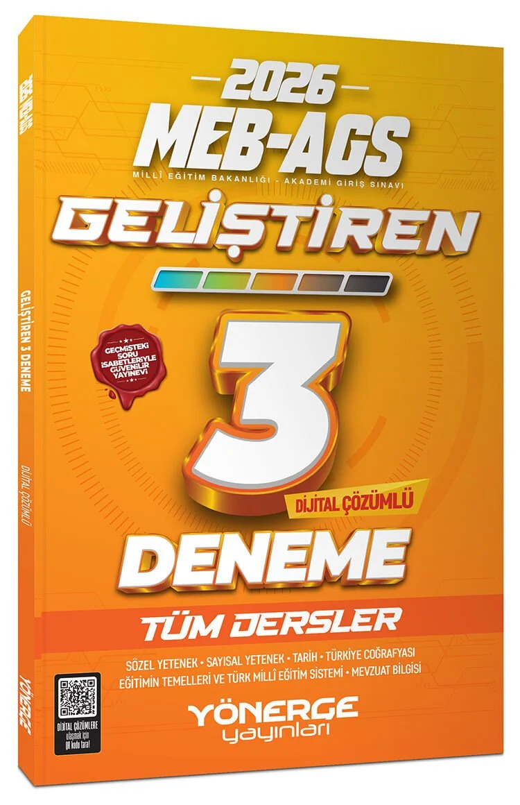 Yönerge 2026 MEB-AGS Tüm Dersler Geliştiren 3 Deneme Çözümlü Yönerge Yayınları Yönerge 2026 MEB-AGS Tüm Dersler Geliştiren 3 Deneme Çözümlü Yönerge Yayınları