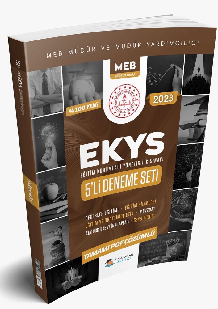 2023 EKYS MEB Müdür ve Müdür Yardımcılığı 5 li Deneme Akademi Denizi Yayınları