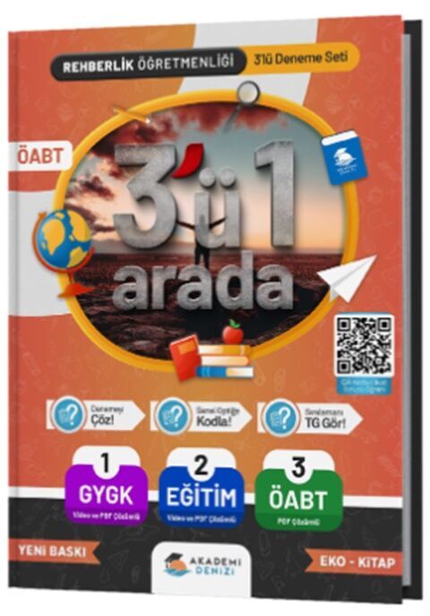 ÖABT Rehber Öğretmenliği 3 lü Deneme Akademi Denizi Yayınları