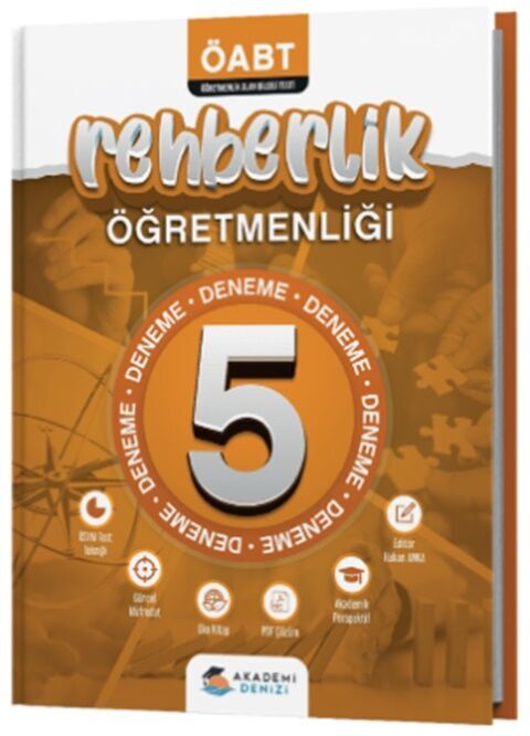 ÖABT Rehber Öğretmenliği 5 li Deneme Akademi Denizi Yayınları