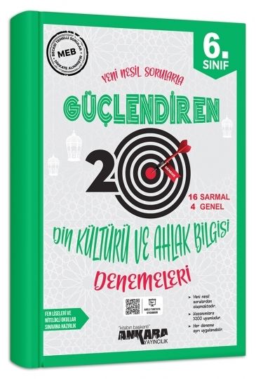 6.Sınıf Din Kültürü ve Ahlak Bilgisi Güçlendiren 20 Deneme Sınavı Ankara Yayıncılık 6.Sınıf Din Kültürü ve Ahlak Bilgisi Güçlendiren 20 Deneme Sınavı Ankara Yayıncılık